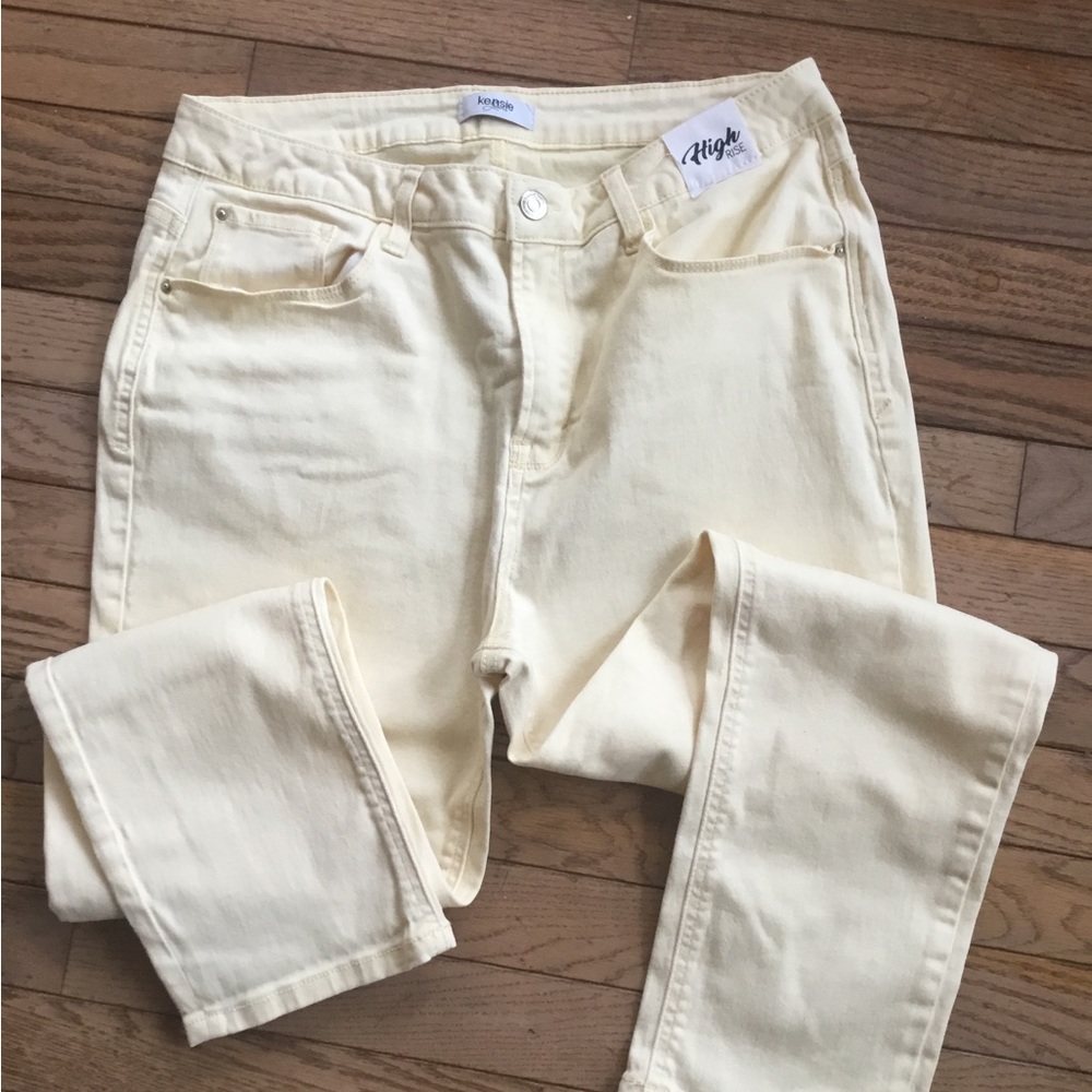 Kenzie Jeans High Rise 14/32 Buttercup Yellow